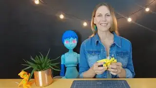 3D-печать трицератопса с кукольными глазами на 3D-принтере Tiny Toybox