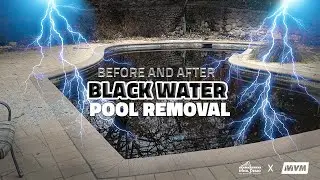 Before and After Black Water Pool Removal in Altadena, California