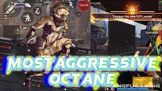 MOST AGGRESSIVE OCTANE Gyroscope Gameplay 60 FPS | Apex Legends Mobile Indonesia