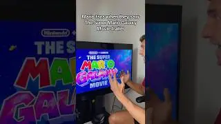Mario Fans Watching The Super Mario Galaxy Movie Trailer
