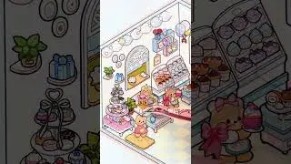 Teddy Bear Bakery - YYBB ART DIY STICKER SCENE |SATISFYING | ASMR #asmr #diy  #usa #uk