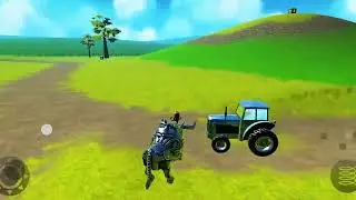Pelea de tractores con toro enojado :- 01 🤪🤣🤣🤣🐄🐄🐄🚙🚙🚙