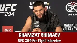 Full Khamzat Chimaev UFC 294 Pre Fight Interview