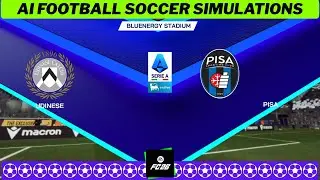 UDINESE vs PISA ⚽ Serie A 2025/26 Matchday 20 🟩 EA FC 26 Simulation