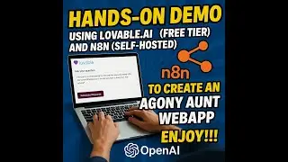 Build an Agony Aunt AI App with Lovable.ai & n8n (No-Code + Self-Hosted Guide!)