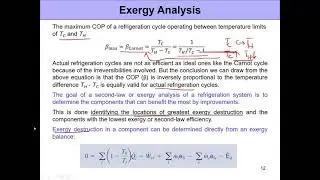 Irreversibilities and Exergy Destruction in Vapor Compression System