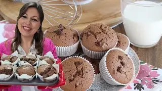 MUFFIN AL CIOCCOLATO sofficissimi SENZA BURRO 