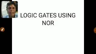 NOT GATE USING NOR IN TAMIL