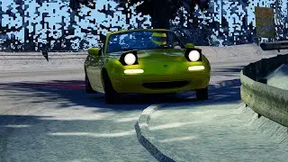 Spec Miata in the snow of Tsubaka (Assetto corsa)