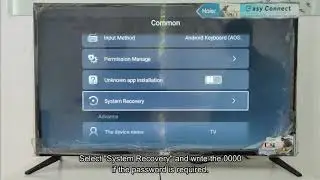 Reset the HAIER  TV