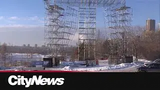 YEG Ice Wall prepping for World Cup in late February