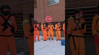 Lethal Company Cosplay Group at Desucon Frostbite 2024