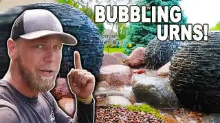 Disappearing WATERFALL W/ Sphere Fountains