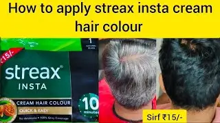 how to apply streax Insta  hair colour |streax hair colour review+demo#streaxhaircolour