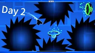 Working in My Demon level &ldquo;No&rdquo; Day 2 - supplement Fun Layout & Gameplay! Geometry Dash