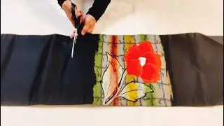 【リメイク】着物の帯から作るとっても簡単だけど楽しく使えるバッグ♪ Make a simple yet useful bag from a kimono obi.