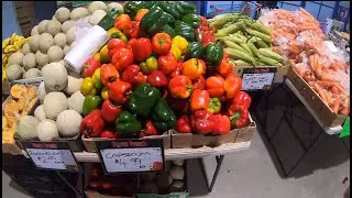 FRUIT & VEGTABLES PRICES AT FARMERS MARKET SUNSHINE COAST QU8EENSLAND AUSTRALIA 14TH SEPTEMBER 2025