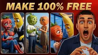 Make Viral Fruite story AI Videos 100% FREE Talking Fruit & Food Videos