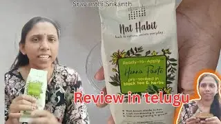 nat habit ready to apply henna paste review in telugu||nat habit |henna|Sravanthi Srikanth|#trending