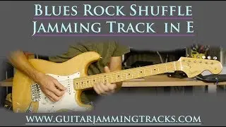Pro Quality - Blues Rock n Roll Shuffle Guitar Jam Track in E