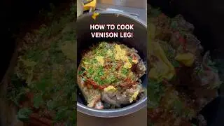HOW TO COOK VENSION LEG IN 1 MINUTE, LETS GO! #howto #cooking #organic #venison #roast #leg