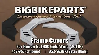 Chrome Or Black Frame Covers For Honda GL1800 Gold Wing