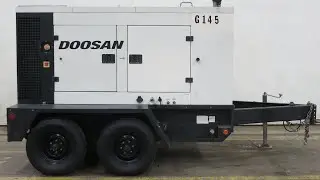2014 Doosan G145 115 kW rental grade diesel generator John Deere EPA Tier 3 eng 8472 Hrs CSDG # 3820