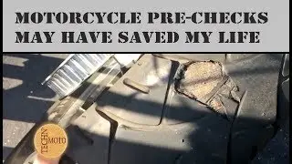 Motorcycle Tire Falls Apart- Safety Checks Saved My Life | Techn' Moto