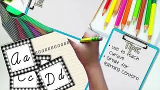 Back to School Decorations Alphabet Posters | Classroom Decor | Modern Farmhouse Square Design