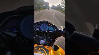NS 200 bs3 1 ,2 ,3 ,4 gear top speed #ns200 #topspeed #powerful #bs3 #sportbike #morning #trending