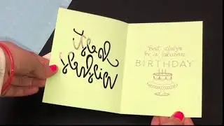 Customize Best Wishes (Draw & Cut ) Cricut Joy Card With Sentiment / Cricut Explore Air 2