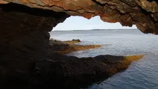 The Ovens sea caves, Nova Scotia