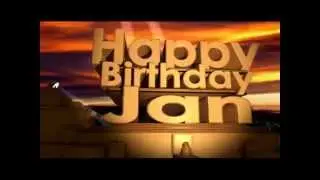 Happy Birthday Jan