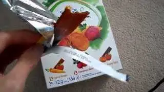 Review SunRype Organic Fruit leather snack gluten free carrot