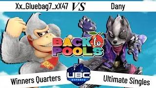 Back To Pools - Winners Quarter Final - Xx_Gluebag7_xX47 (Donkey Kong) Vs. Dany (Wolf) - SSBU