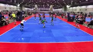 USAV Girls Jr Nat&rsquo;l MF 12NW vs. Velocity 12 Black (DE) (23) (Set 1)