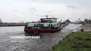 Binnenvaartschepen in de Sethehaven Meppel.