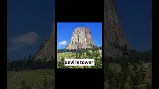 devil's tower Wyoming #stone #mountains #hills #viral #facts