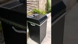 Solar powered smart waste bin