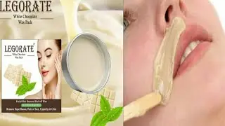 LEGORATE white chocolate facial hair removal peel off katori wax || no strips required ||