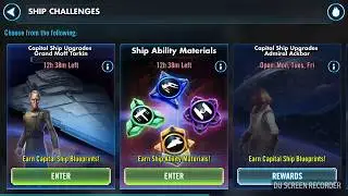 Star Wars Galaxy of Heroes - Earning Zetas! (Ship Ability Materials Challenge)