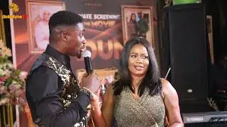 FUNNY MOMENT OF IJEBU, FATHIA BALOGUN, NIYI JOHNSON, AFEEZ OWO AT MIDE MARTINS MOVIE PREMIERE ADUN