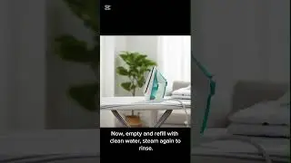 💨 Say Goodbye to a Blocked Steam Iron!Clean it fast ✅#IronHack #CleaningTips  #SteamIron