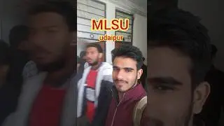 mlsu university me student ka pradrson #mlsuudaipur #vlog #viral #shorts #youtube