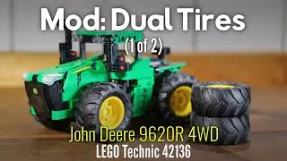 LEGO Mod: Установка двойных шин на John Deere 9620R Technic 42136