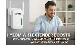 📶 Hyzom WiFi Extender Booster, Internet Repeater for House Wireless Office Basement Review 🏠