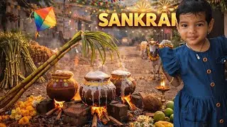 Sankranthi Mini Vlog 🪁🪁🪁 #sankranthi #village #rangoli 
