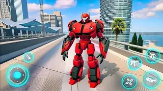 Hurnet Red Robot Car Jet Transform Game 3D 2025