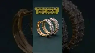 Elegant Gold Diamond Hoop Earrings ✨ | Must-Have Jewelry 2025 Collection Aniva jewels