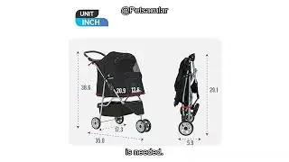 Furniture of America Buddy 3-Wheel Pet Stroller Review: Is It Worth the Price and Practical?